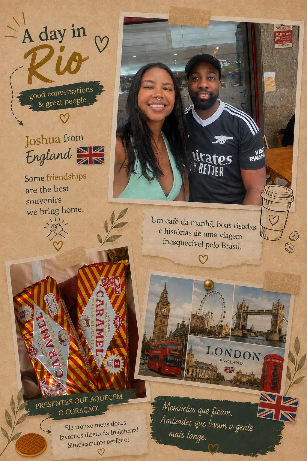 From England to Rio, with stories to share.